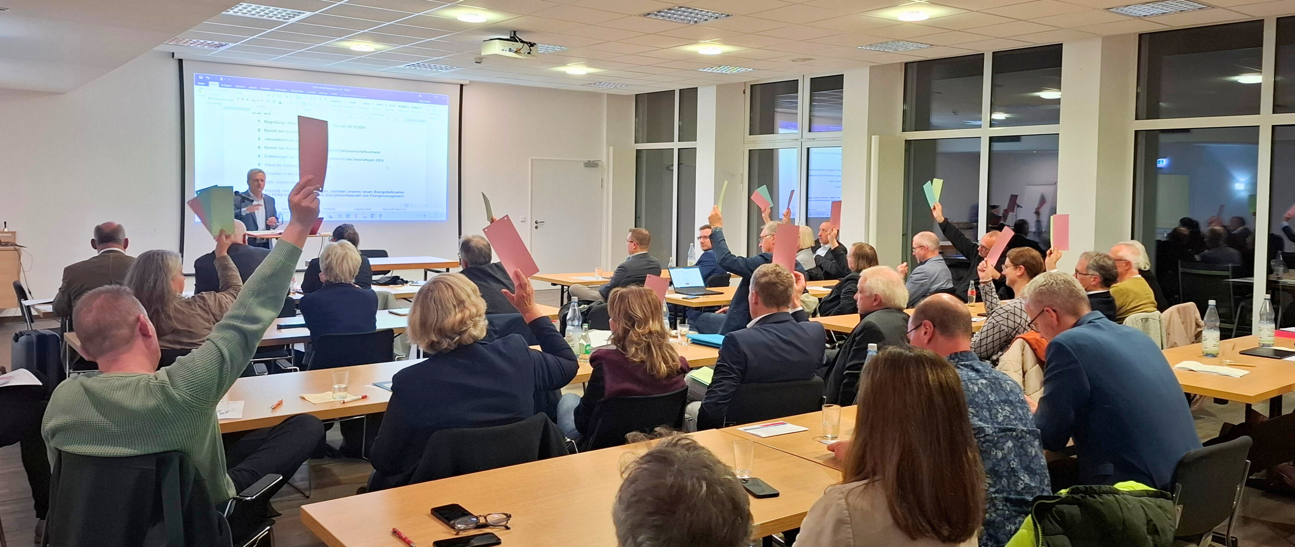 Abstimmung bei der Generalversammlung